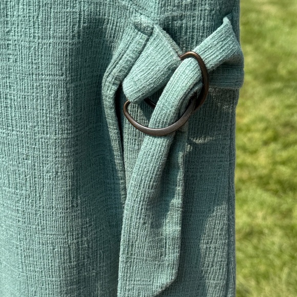 Cynthia Rowley Green Sleeveless faux Wrap Dress - Picture 4 of 6